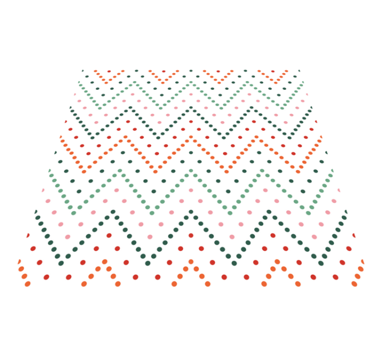 Färgglatt chevronmönster Andra Vinylmattor - Tenstickers