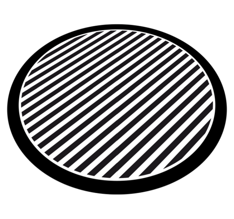 Vinlymatta randiga enfärgade ränder - Tenstickers