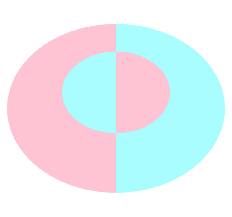 Geometrisk rund färgblock cirkulär matta - Tenstickers