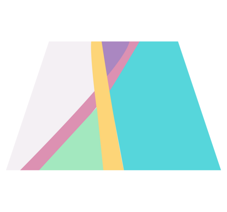 Vinylmatta modern färgglada abstrakta lager - Tenstickers