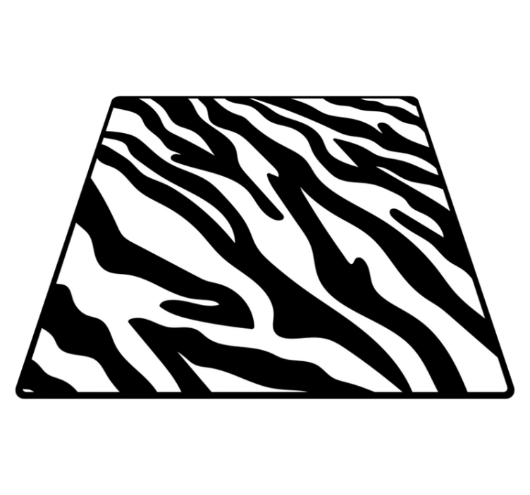 Vinylmatta djurtryck zebra mönster stil - Tenstickers