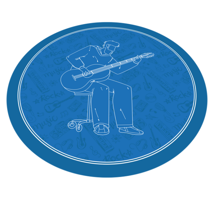 Musikaliska vibbar Vinylmatta textur - Tenstickers