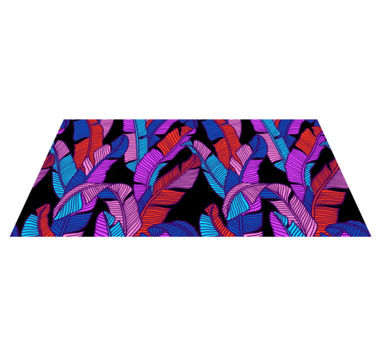 Rektangel psykedeliska lövmönster - Tenstickers