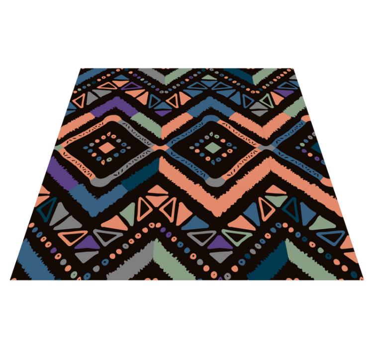 Geometriska färgsektioner Vinylmatta Scandinaviska - Tenstickers