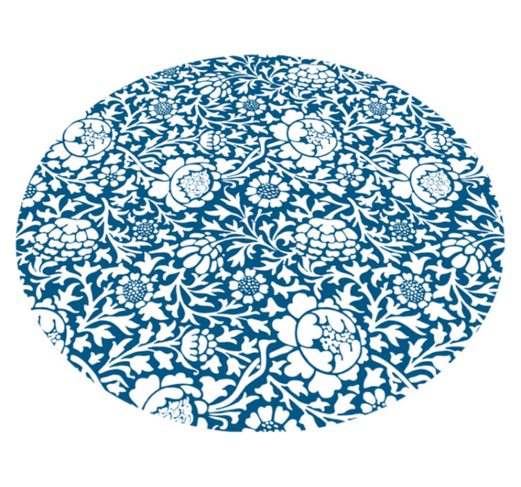 Blommönsterstil Vinylmatta blommor och växter - Tenstickers