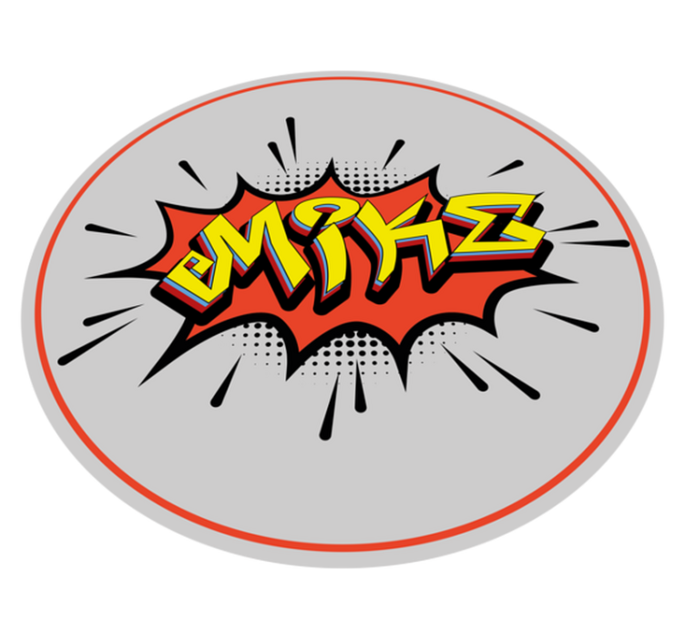 Bomberstil graffiti personlig matta - Tenstickers