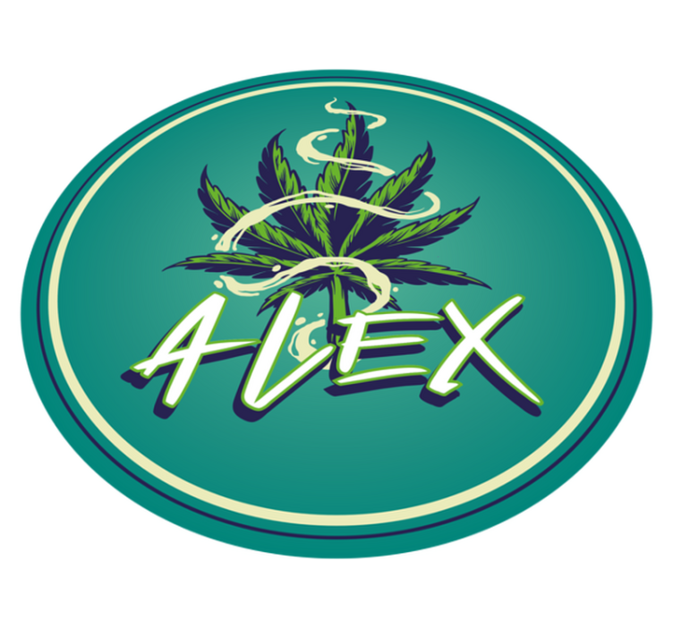 Namncirkel Vinylmatta Ungdom - Tenstickers