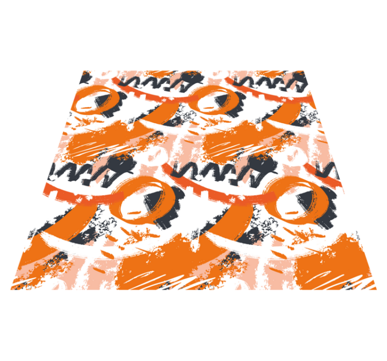 Abstrakta former exploderar Vinylmatta modern - Tenstickers