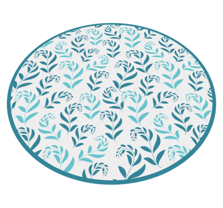 Inspiration till botanisk löv Vinylmatta blommor och växter - Tenstickers