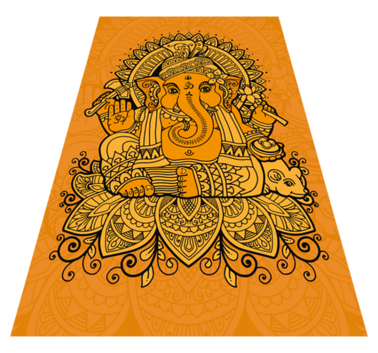 Ganesh-illustration Vinylmatta etnisk - Tenstickers