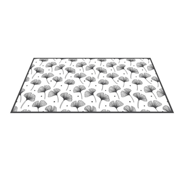 Inspiration till ginkgoblad Vinylmatta natur - Tenstickers