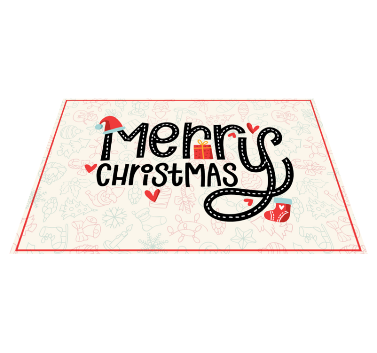 God jul broderi jul vinyl matta - Tenstickers