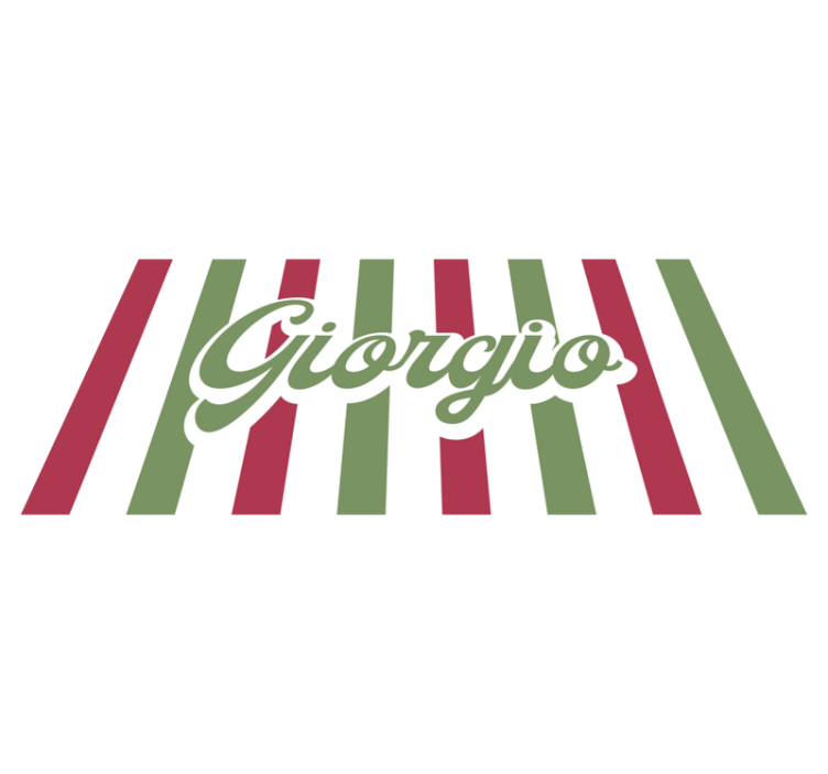 Kalligrafi vintage retro bokstäver anpassad matta - Tenstickers