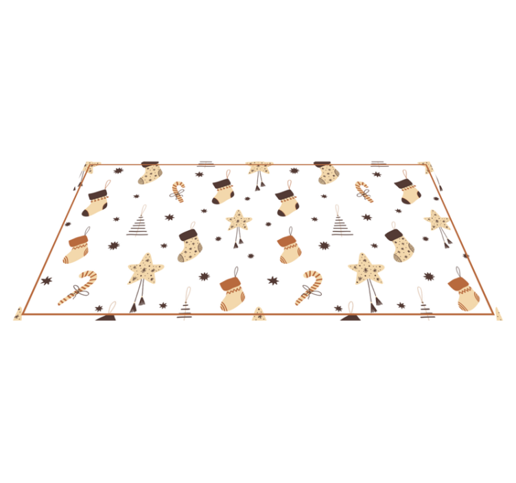 Vita högtidsfiranden Vinylmatta Jul - Tenstickers