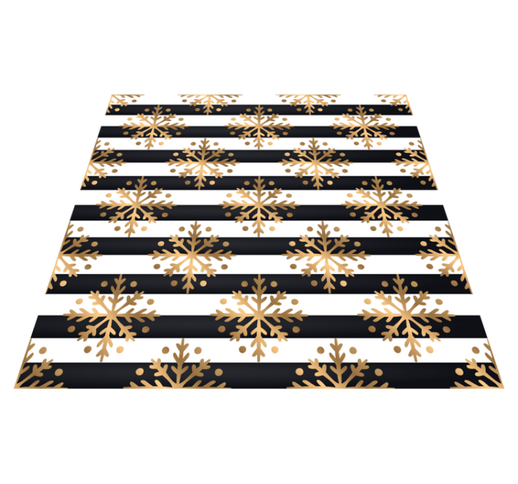 Elegant snöflingemönster Vinylmatta Jul - Tenstickers