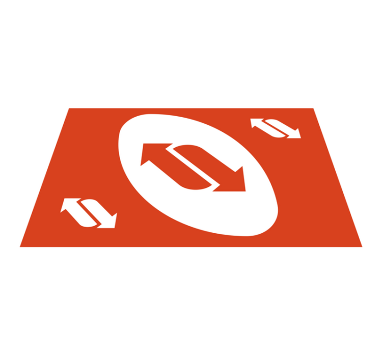 Uno -kort återvänder i röda färgkakel - Tenstickers