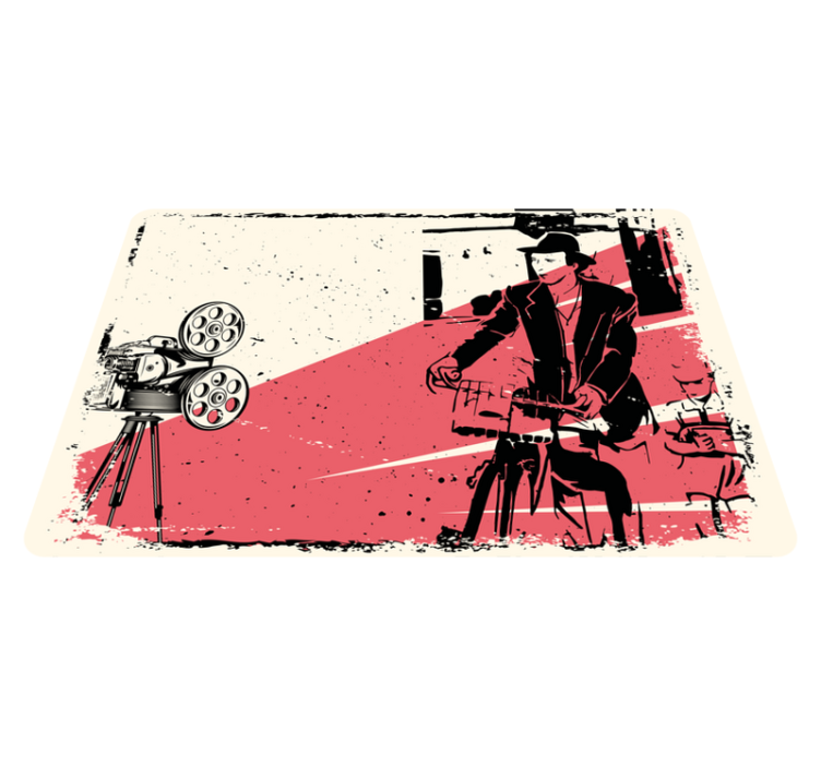Klassisk filmscen Vinylmatta årgång - Tenstickers