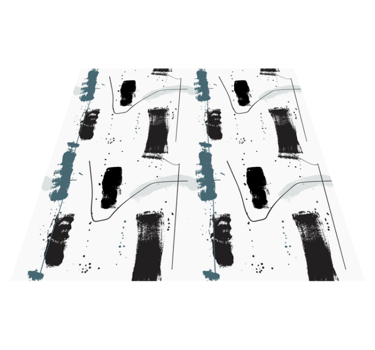 Linjära abstrakta former Vinylmatta minimalistisk - Tenstickers