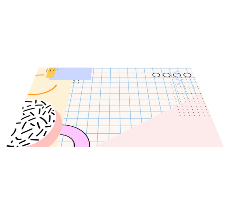 Modern abstrakt Vinylmatta geometrisk - Tenstickers