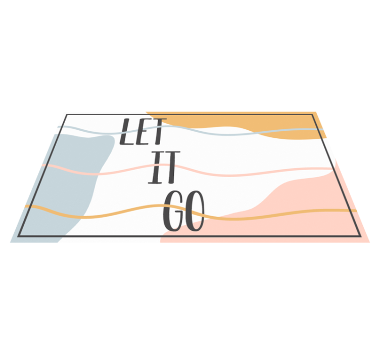 Låt det gå Vinylmattor med fraser - Tenstickers