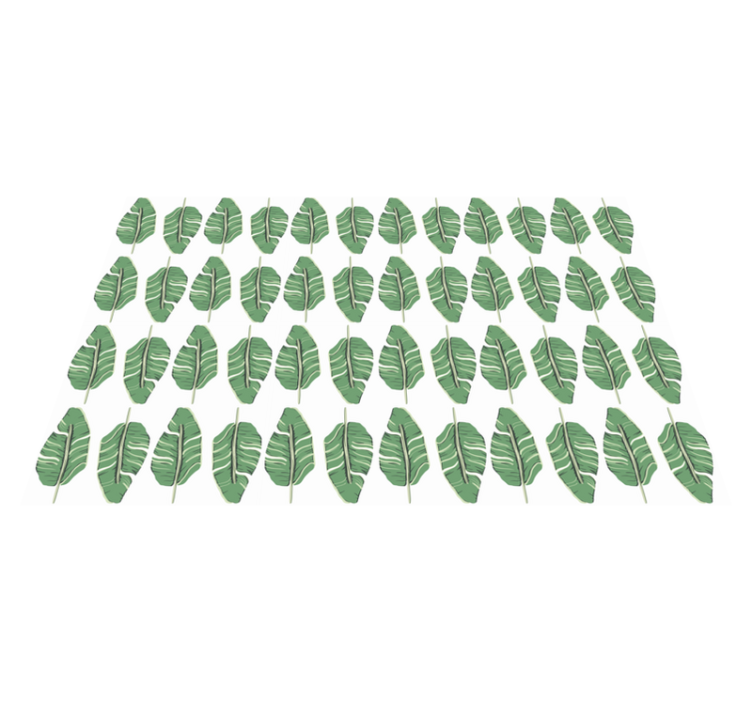 Uppsättning nordiska gröna blad nordisk vinylmatta - Tenstickers