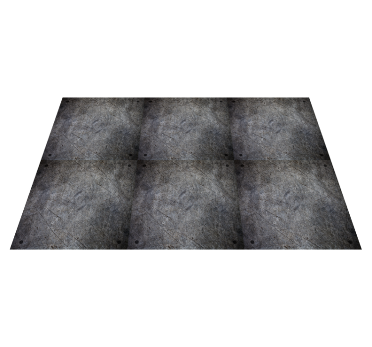 Golvmatta för industriell inredning i metalleffekt - Tenstickers