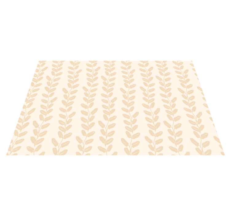 Botaniskt mönster Vinylmatta blommor och växter - Tenstickers