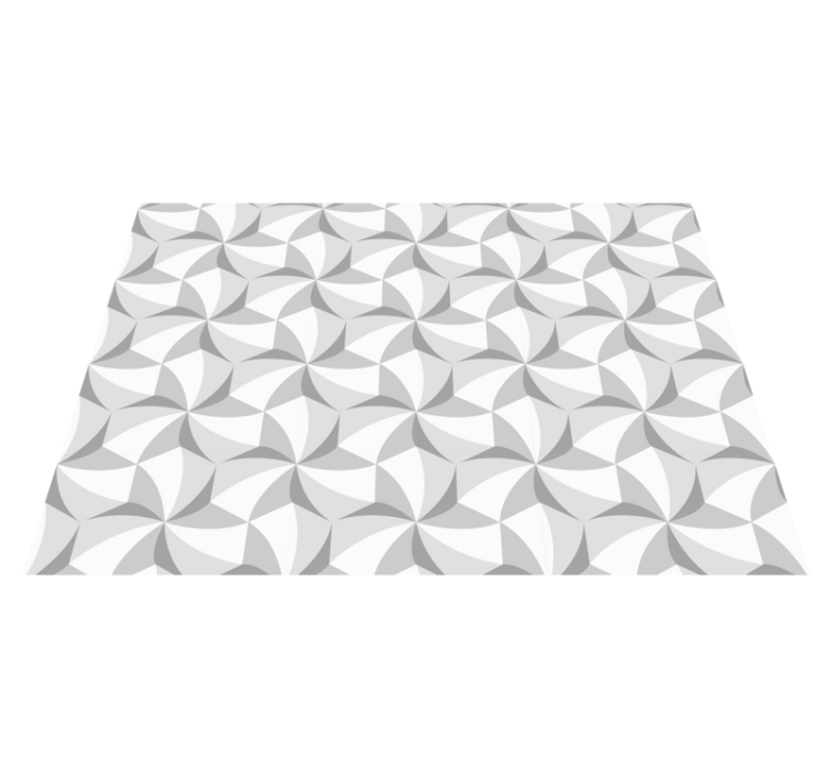 Abstrakt virvelmönster Vinylmatta geometrisk - Tenstickers