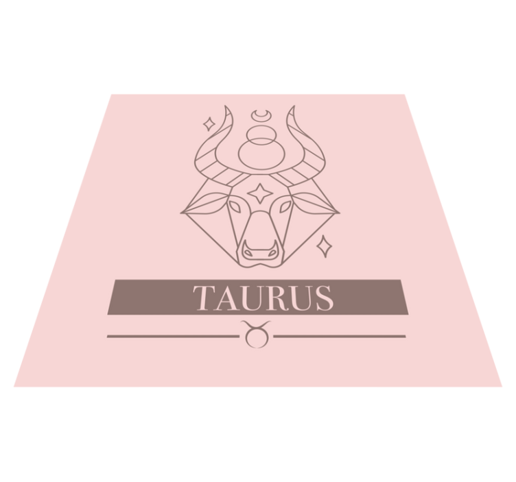 Taurus stjärntecken Vinylmattor med fraser - Tenstickers