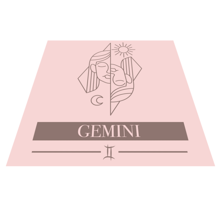 Design med gemini-tema Vinylmattor med fraser - Tenstickers
