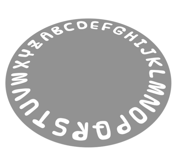 Alfabetet cirkel Vinylmatta alfabet - Tenstickers