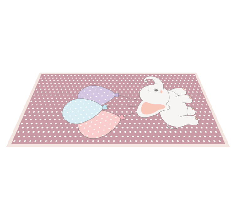 Elefantballongspel Vinylmatta daghem - Tenstickers