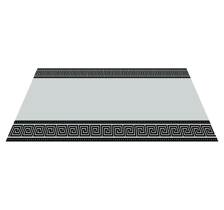 Grekiska bandet gränsen Vinylmatta geometrisk - Tenstickers