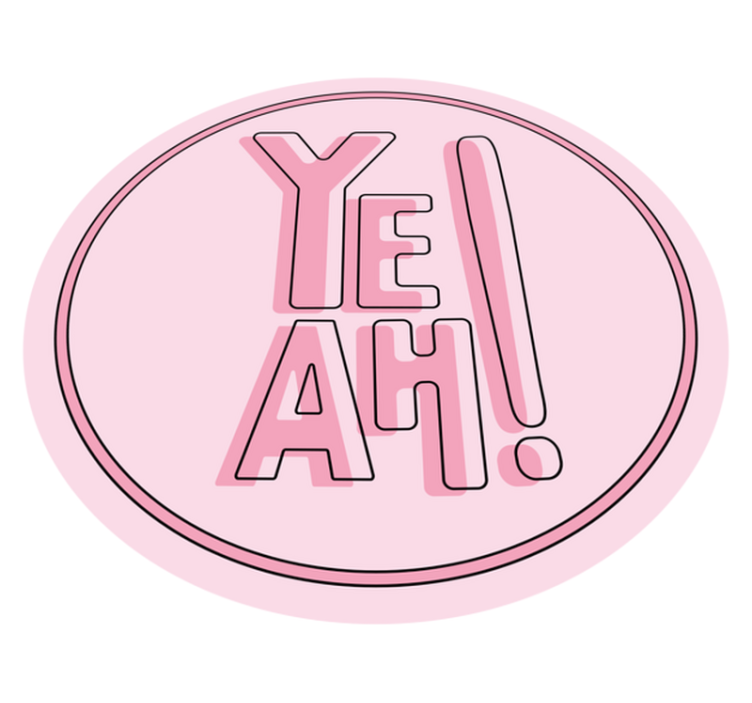 Uttrycksfullt textmotiv Vinylmattor med fraser - Tenstickers