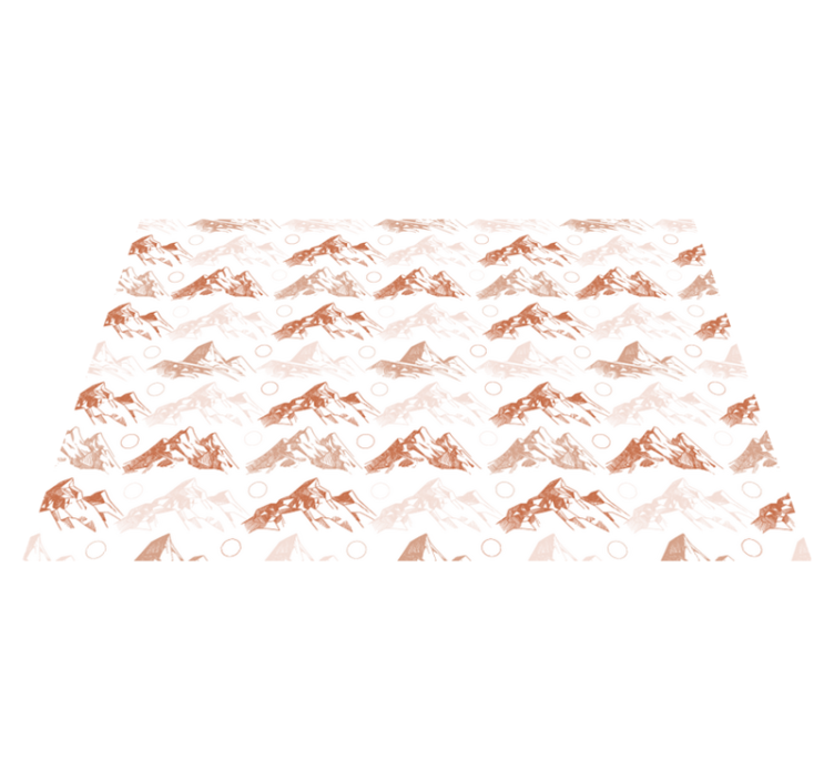 Bergsmönster Vinylmatta natur - Tenstickers