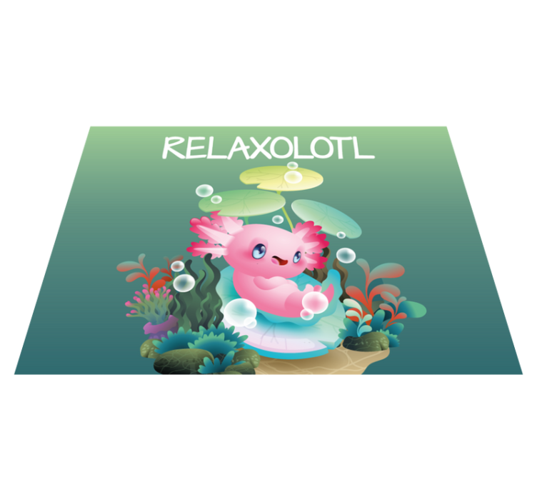 Relaxolotl damm Andra Vinylmattor - Tenstickers