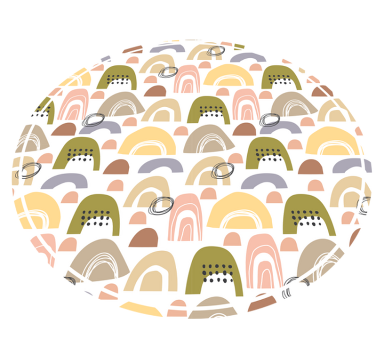 Nordisk regnbågsmönster nordisk matta - Tenstickers