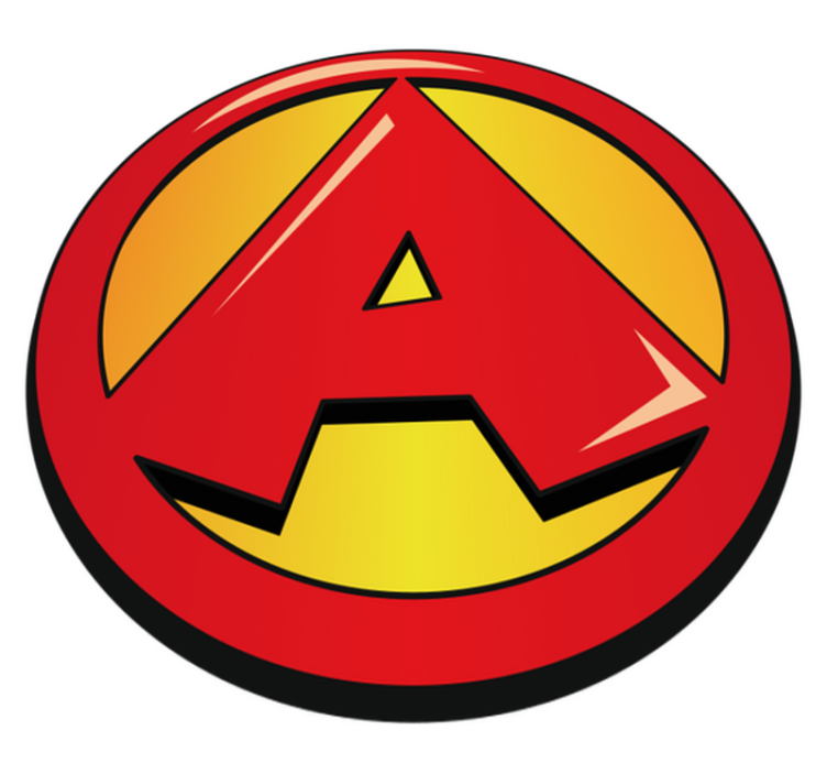 Super initial bokstäver matta för barn - Tenstickers