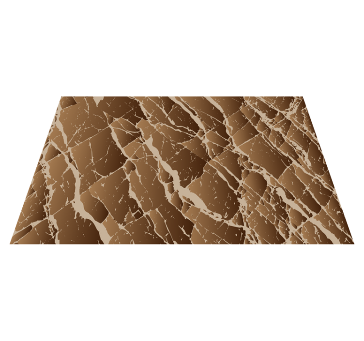Brun marmor effekt Vinylmatta Matsal - Tenstickers