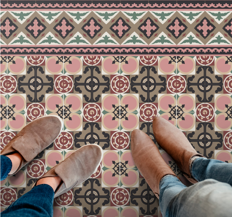 Toledo brickor kakel vinylmatta - Tenstickers