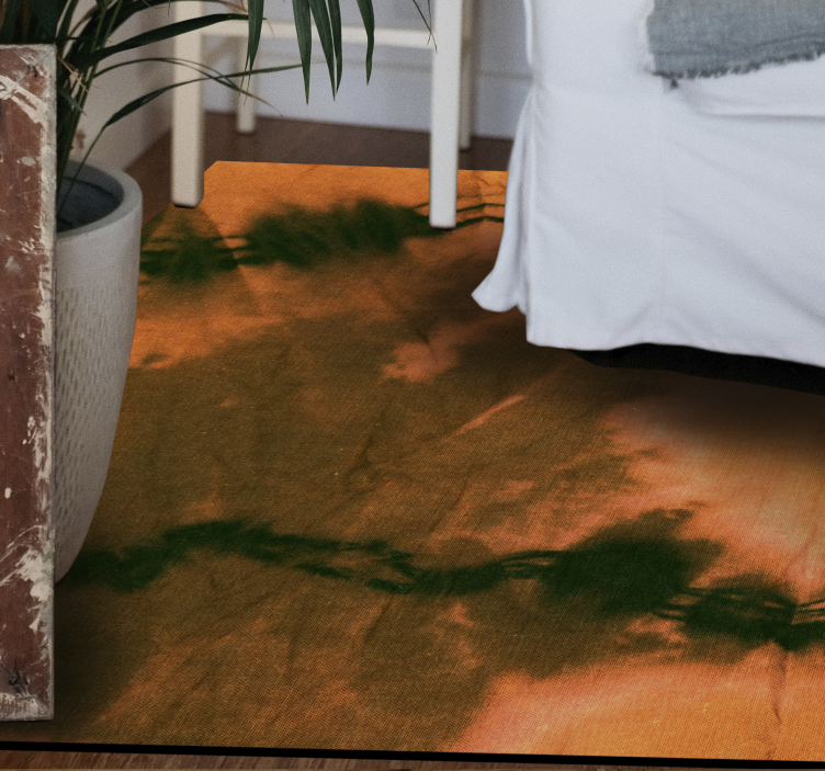 Färgglad tie-dye vinylmatta - Tenstickers