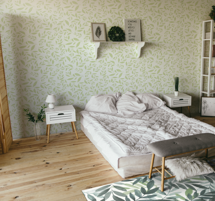 Botaniska lövverk Vinylmatta blommor och växter - Tenstickers