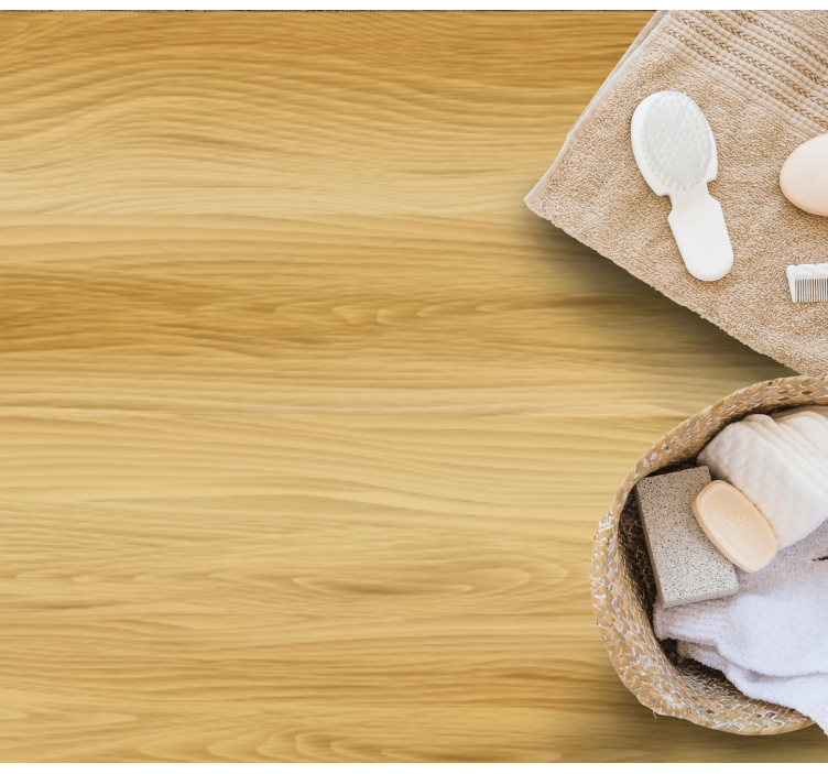 Realistisk trä ljus färg office vinyl matta - Tenstickers