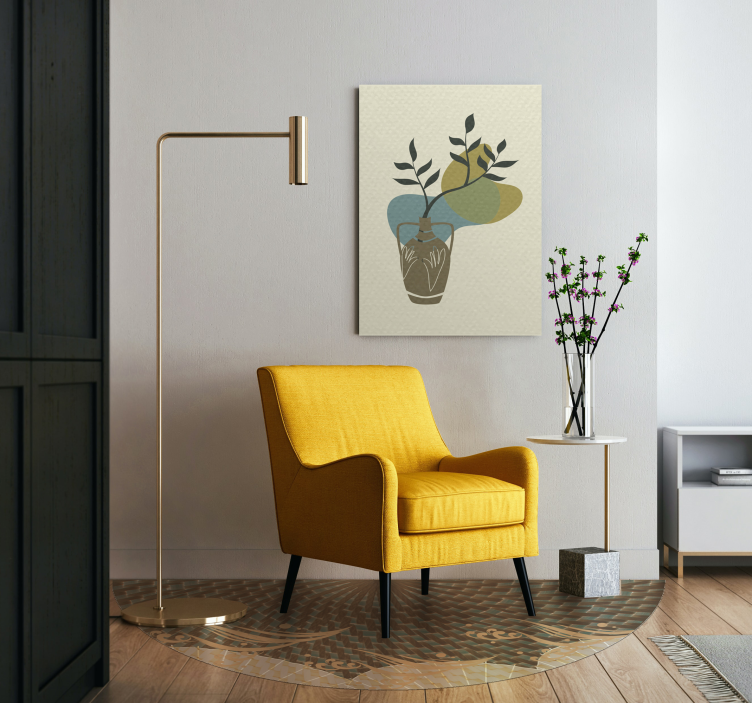 Japansk texturerad stil Vinylmatta Vardagsrum - Tenstickers