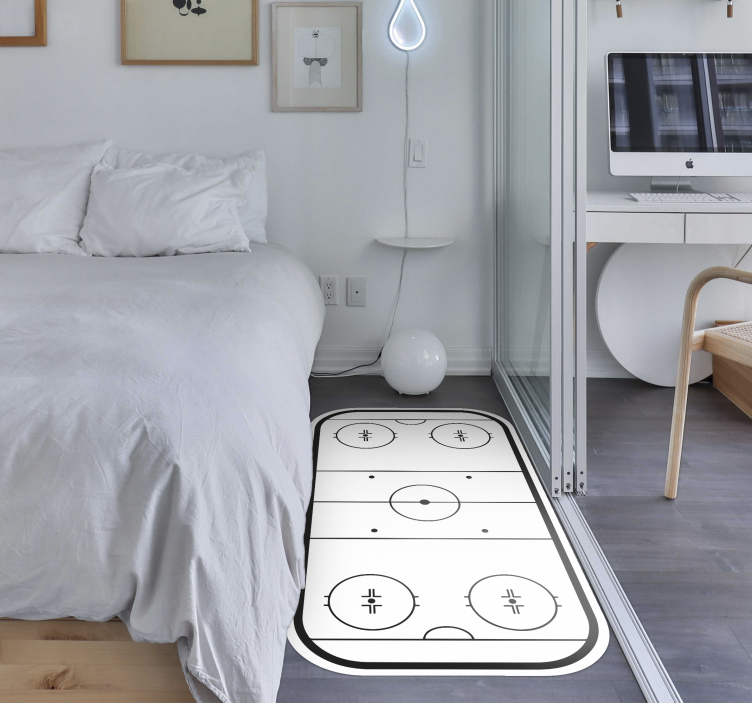 Ishockeyrink Vinylmatta spel - Tenstickers