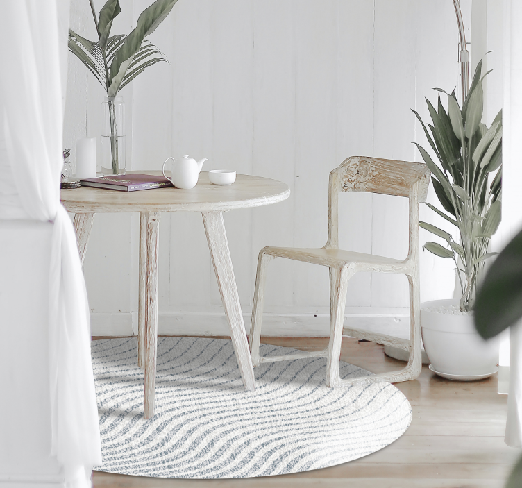 Mjuka vågmönster Vinylmatta Vardagsrum - Tenstickers