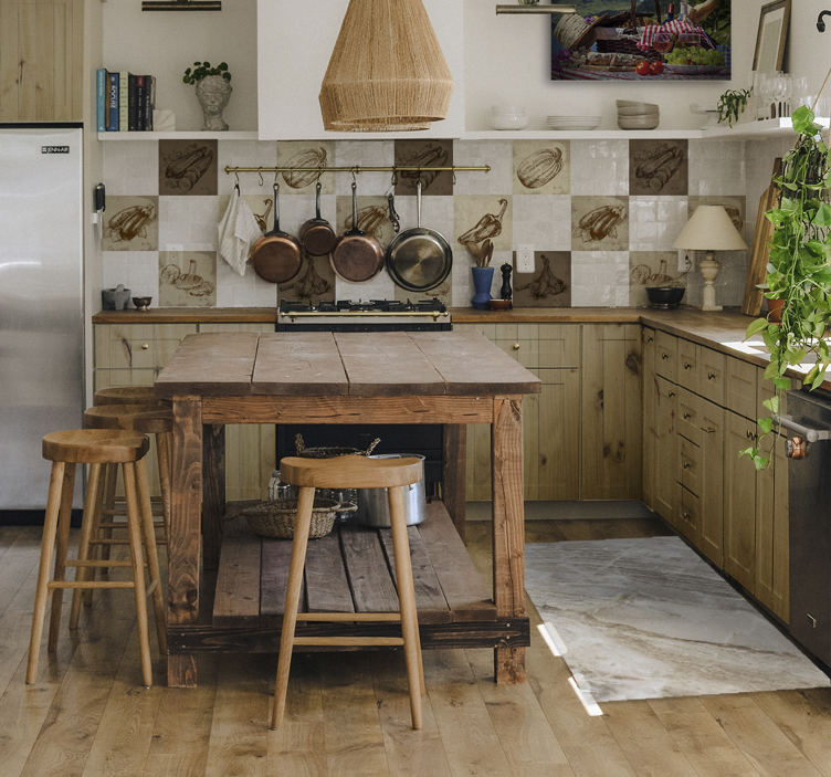 Elegant finish vinylmatta i marmor - Tenstickers