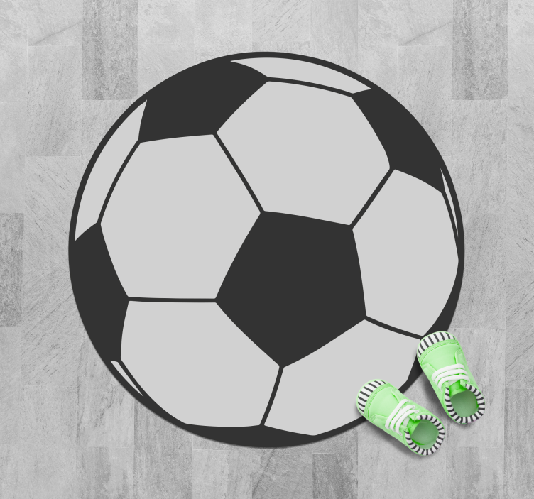 Fotboll boll barn vinyl matta - Tenstickers