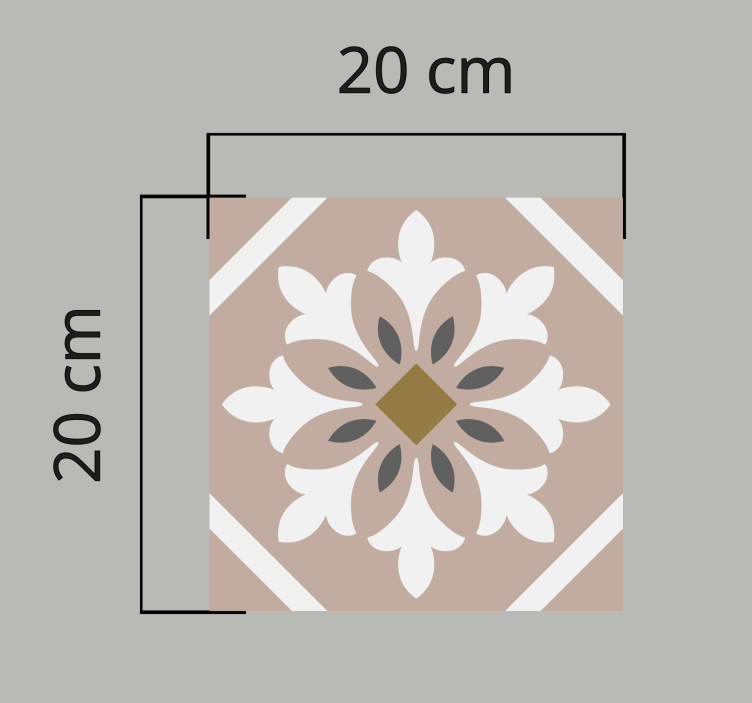 Brun slumpmässig kakelmatta - Tenstickers