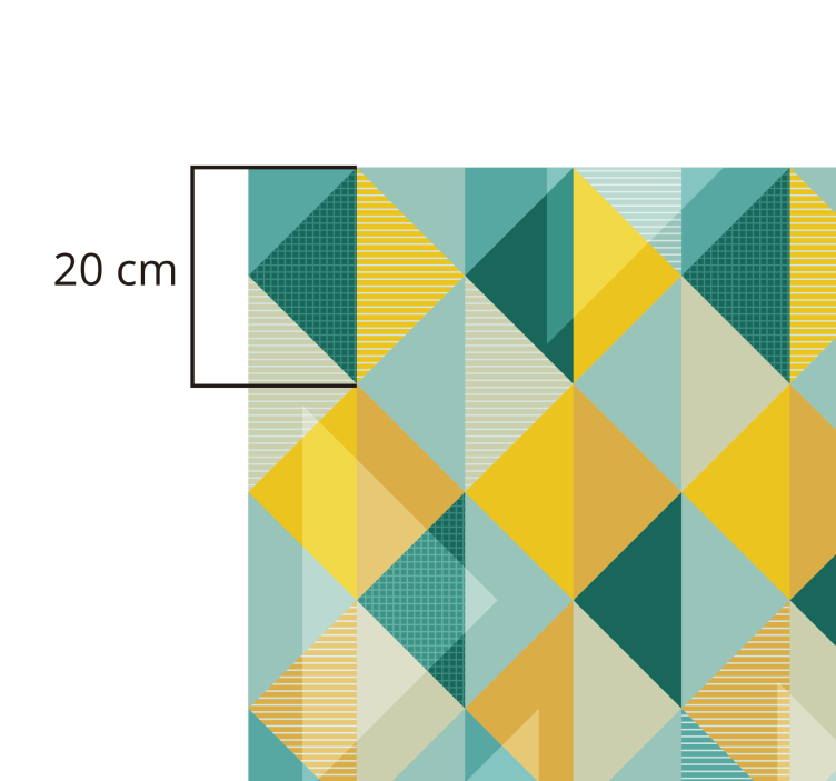 Geometrisk triangel array Vinylmatta geometrisk - Tenstickers